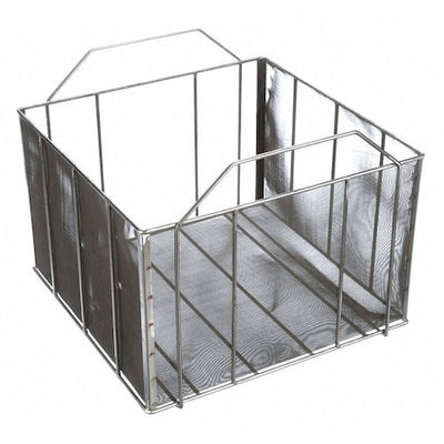 Marlin Steel Wire Products 00-00368256-81 Rectangular Parts Washing Basket, #30 Mesh Size, Steel, Natural