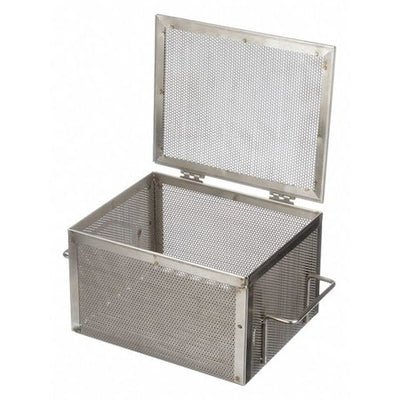 Marlin Steel Wire Products 00-00368229-38 Rectangular Parts Washing Basket, #4 Mesh Size, Stainless Steel, Silver