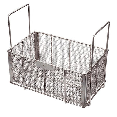 Marlin Steel Wire Products 00-00368188-38 Rectangular Parts Washing Basket, #4 Mesh Size, Stainless Steel, Silver