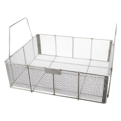 Marlin Steel Wire Products 00-00368190-38 Rectangular Parts Washing Basket, #4 Mesh Size, Stainless Steel, Silver