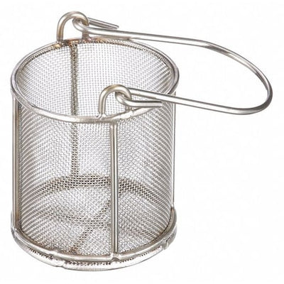Marlin Steel Wire Products 00-00368199-38 Round Parts Washing Basket, #24 Mesh Size, Stainless Steel, Silver