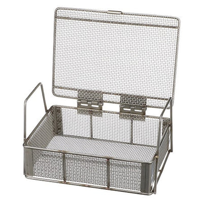 Marlin Steel Wire Products 00-00368220-38 Rectangular Parts Washing Basket, #10 Mesh Size, Stainless Steel, Silver