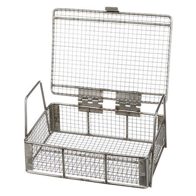 Marlin Steel Wire Products 00-00368222-38 Rectangular Parts Washing Basket, #4 Mesh Size, Stainless Steel, Silver