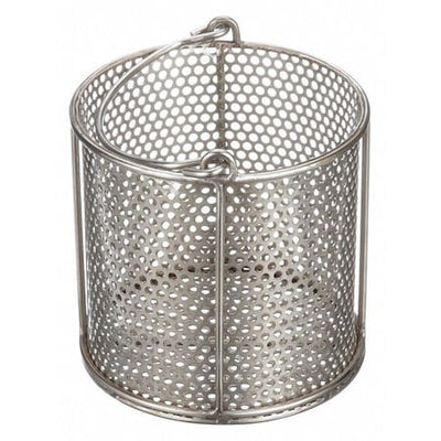 Marlin Steel Wire Products 00-00368226-38 Round Parts Washing Basket, #4 Mesh Size, Stainless Steel, Silver