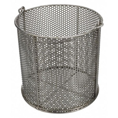 Marlin Steel Wire Products 00-00368227-38 Round Parts Washing Basket, #4 Mesh Size, Stainless Steel, Silver