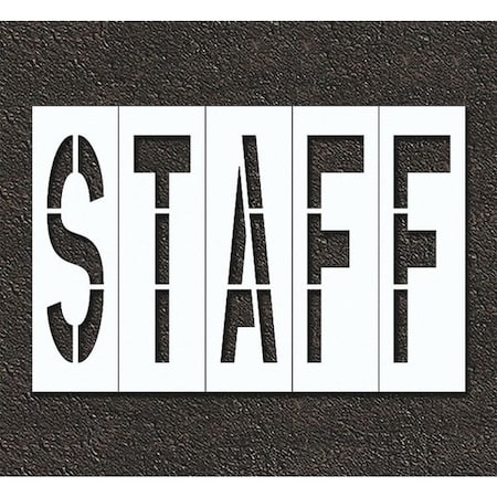RAE STL-108-74813 Pavement Stencil, Staff