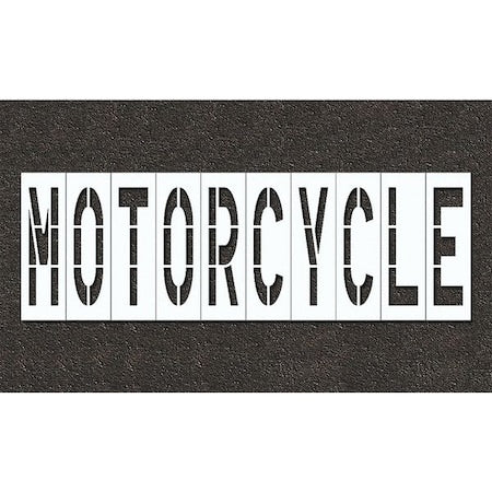 RAE STL-108-74816 Pavement Stencil, Motorcycle