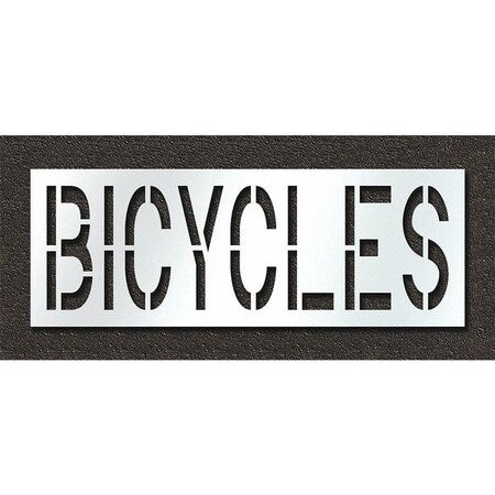 RAE STL-108-72418 Pavement Stencil, Bicycles
