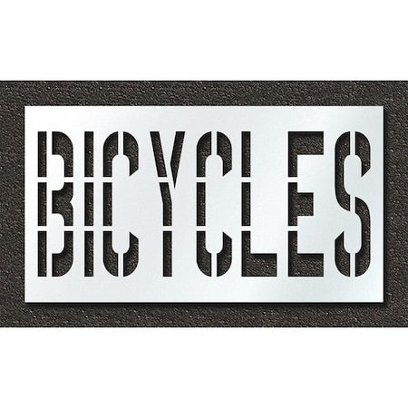 RAE STL-108-73618 Pavement Stencil, Bicycles