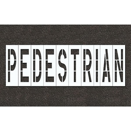 RAE STL-108-79625 Pavement Stencil, Pedestrian