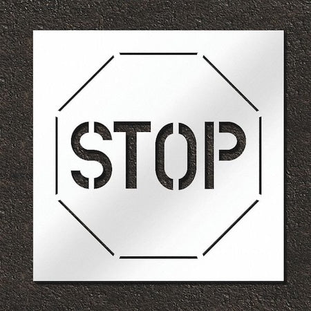 RAE STL-108-13001 Pavement Stencil, Stop