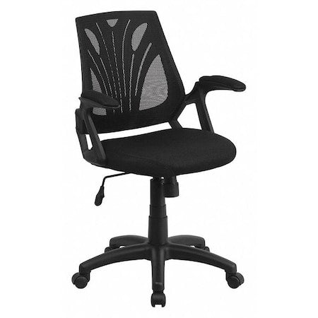 Flash Furniture GO-WY-82-GG Mesh Task Chair, 21 1/2-, Padded, Back, Seat, Frame: Black
