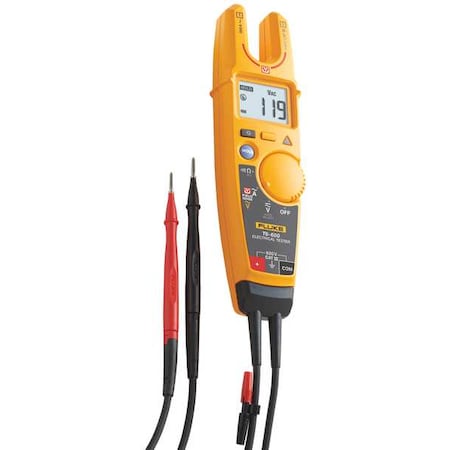 Fluke T6-600/WWG Digital Clamp Meter, LCD, 200 A, 0.7 in (18 mm) Jaw Capacity, CAT III 600V Safety Rating