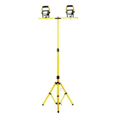 Southwire 411315 Temporary Job Site Light, 2880 lm, Bk/Yl