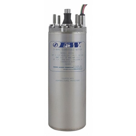 FLINT & WALLING 137414 Deep Well Submersible Pump Motor, 1/2 HP