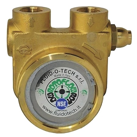 Fluid-O-Tech PA 801 Rotary Vane Pump, 1/2