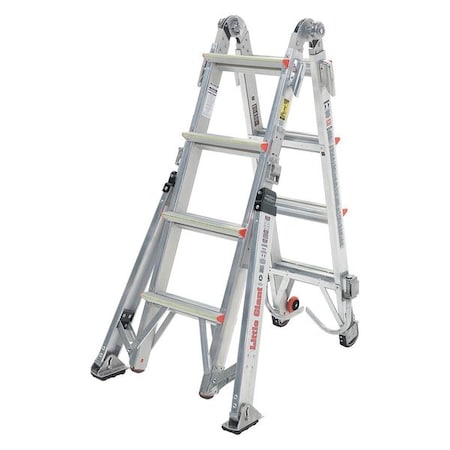Little Giant Ladders 15197-303 Multipurpose Ladder, 15 ft, Aluminum, 375 lb Load Capacity
