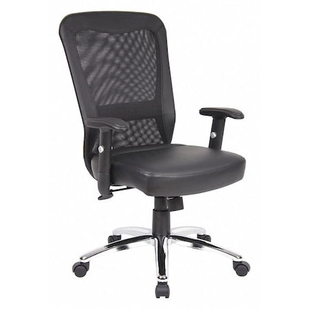 Boss Office Products B580C Chair, Metal Base, Overall 44-1/2