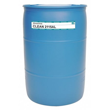 Master Stages CL2115AL-54G Cutting Fluid, Clean 2115AL, 54 gal, Drum, Yellow