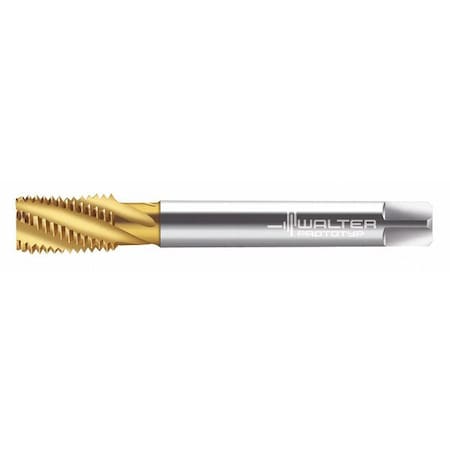 Walter 2156315-M22X1.5 Spiral Flute Tap, M22-1.50, Modified Bottoming, Metric Fine, 6 Flutes, TiN