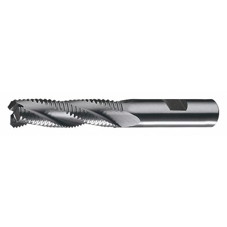 Cleveland C31197 5-Flute Cobalt 8% Coarse Square Single Roughing End Mill Cleveland RG8 Bright 1