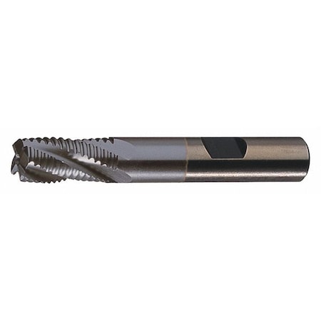 Cleveland C32260 5-Flute PM+ HSS-E Square CC Single Course Roughing End Mill CTD PMRC-TC TiCN 1x1x4x6-1/2