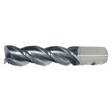 Cleveland C40352 3-Flute PM+ HSS-E CrnRad CC Single High-Helix End Mill CTD PM-539R-TC TiCN 3/4x3/4x3x5-1/4x0.06CR