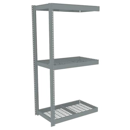 Tennsco ZLC7-4224A-3W Boltless Shelving, Add-On, 42x24, Wire