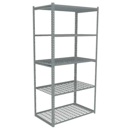 Tennsco ZAH7-3624S-5W Boltless Shelving Unit, 24-5/8