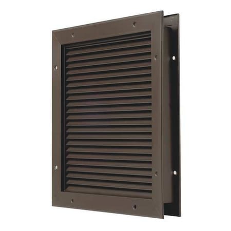 National Guard L-700-BFDKB-20x20 No Vision Door Partition Louver, Steel