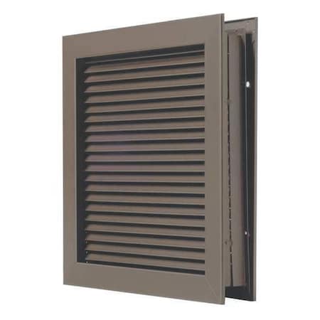 National Guard L-700-RXDKB-20x20 Self Attaching Door Louver, 18 1/4 in H