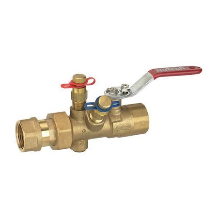 Nutech MB2E-2B-100F-100F Manual Balancing Valve, 1 In, FNPT