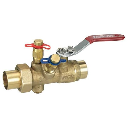 Nutech MB4-4A-200S-200S Manual Balancing Valve, 2 In, Sweat