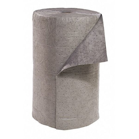 Spilltech GRB300S Sorbent Roll, 59 gal, 30 in x 300 ft, Universal, Gray, Polypropylene