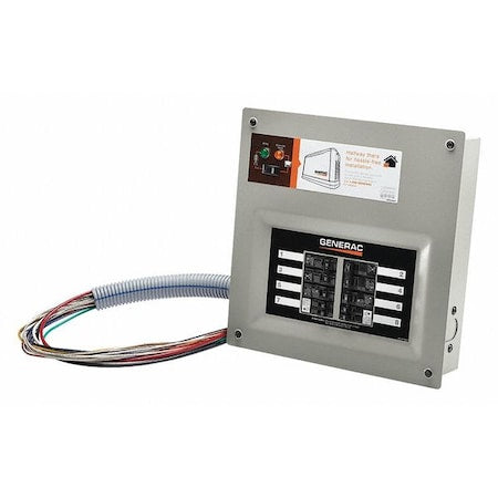 Generac 9854 50 Amp Indoor Transfer Switch Kit for 10-16 circ, Stand-alone, Upgradeable