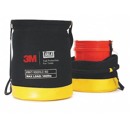 3M DBI-Sala 1500135 Bucket, Black, Yellow, Canvas