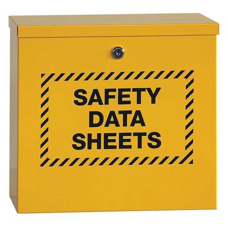Display Specialists 2565 Right to Know Cabinet, Safety Data Sheets, Steel, 13 1/4 in W, 12 1/8 in H
