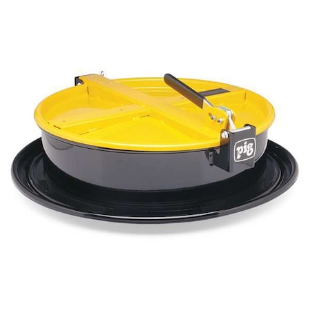PIG DRM1212-YW Drum Funnel, Steel, 6-3/4 in. H, Yellow