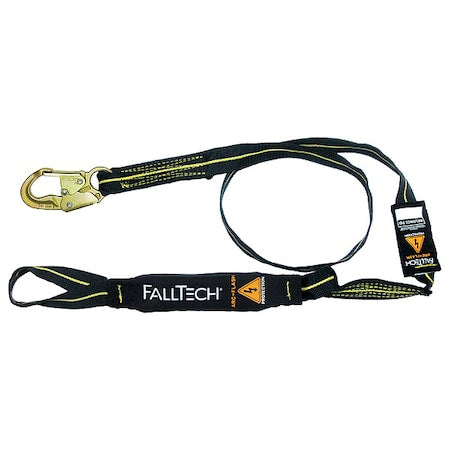 Falltech 8242L Arc Flash Arc Flash Rated Shock Absorbing Lanyard, 6 ft. Length, Web Loop, Kevlar(R), 1 Leg(s)