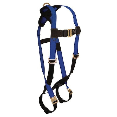Condor 45J268 Full Body Harness, XL, 425 lb., Quick-Connect Chest/ Quick-Connect Leg Straps, Back D-Ring