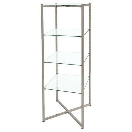 Econoco FLT52CGLS Folding Glass Tower, 18