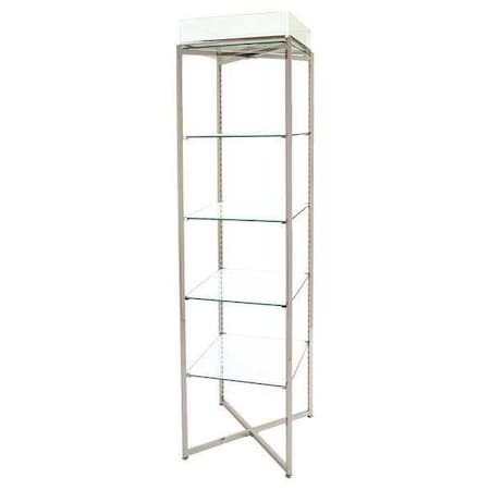 Econoco FLT68CGLS Folding Glass Tower, 18