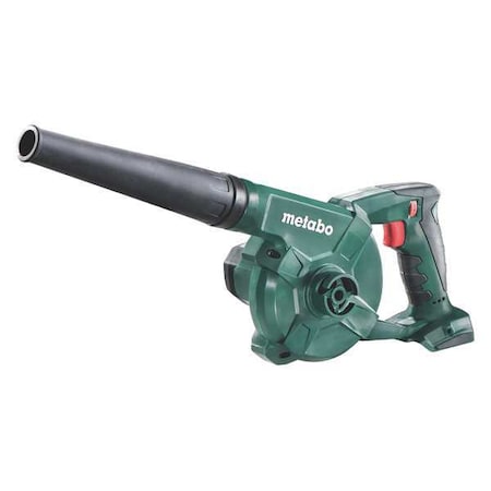 Metabo AG18 bare 18V 18 V Battery Powered Leaf Blower Kit, 91 cfm, 166 mph, Bare Tool, 79 dBA