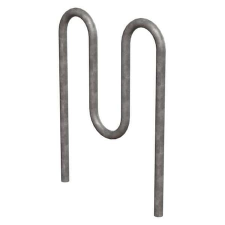 Madrax QS-H36-5-IG-G Bike Rack, Galvanized, (5)Bikes, 46 in. H, 3 in. W