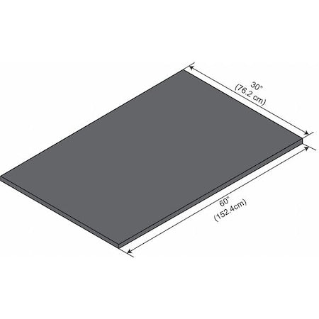Instock GRLP6030-1 Work Surfaces, Phenolic, Not Applicable Frame, 60 in L x 30 in W, Black