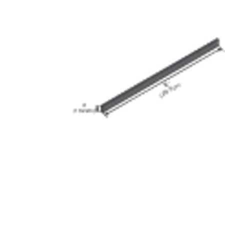 Instock GRLE9604-1 Work Surface Curb, Epoxy, Not Applicable Frame, 96 in L x Black