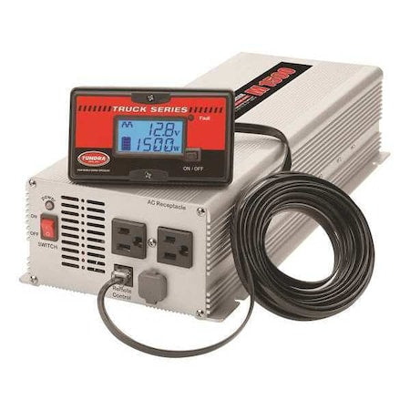 Tundra M1500 Power Inverter, Modified Sine Wave, 3,000 W Peak, 1,500 W Continuous, 2 Outlets