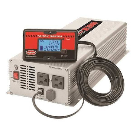 Tundra M2000 Power Inverter, Modified Sine Wave, 4,000 W Peak, 2,000 W Continuous, 2 Outlets