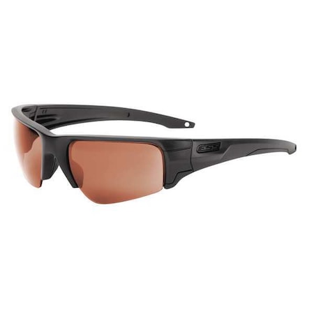 ESS EE9019-04 Crowbar, Safety Glasses, Anti-Scratch, Copper Mirror Lens, Black Frame, Half-Frame