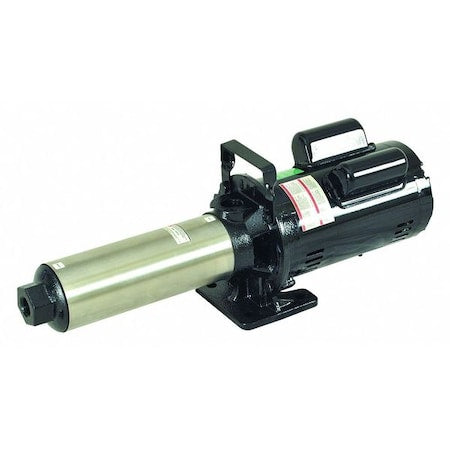 DAYTON 45MW80 Booster Pump, 3 hp, 230V AC, 1 Phase, 1 in NPT Inlet Size, 9 Stage, 120 psi Max Pressure